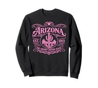 Cañón del Desierto del Estado de Arizona Vintage Cactus Western 1912 AZ Sudadera