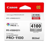Canon Depósito de tinta gris original PFI-4100, compatible con impresoras imagePROGRAF PRO-1100