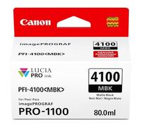 Canon Depósito de tinta negra mate original PFI-4100, compatible con impresoras imagePROGRAF PRO-1100