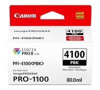 Canon Depósito de tinta negra original PFI-4100, compatible con impresoras imagePROGRAF PRO-1100