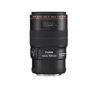 Canon EF 100mm f/ 2.8L Macro IS USM - Objetivo para Canon (Distancia Focal Fija 100mm, Apertura f/2.8-32, estabilizador, diámetro: 67mm) Negro