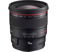 Canon EF 24 mm f/1.4L II USM - Objetivo para Canon (Distancia Focal Fija 24mm, Apertura f/1.4-22, diámetro: 77mm) Negro