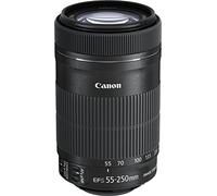Canon EF-S 55-250 mm f/4-5.6 IS STM 8546B005 - Objetivo para Canon (distancia focal 55-250 mm, apertura f/4-32, zoom óptico 4.55x, estabilizador, diámetro: 58 mm), color negro