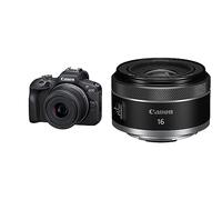 Canon EOS 100: Cámara Digital Sin Espejo de 24.1 MP con Kit de Lentes Versátil (18-45mm y 16mm F2.8 STM)