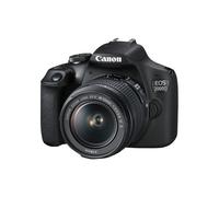 Canon EOS 2000D + EF-S 18-55mm f/3.5-5.6 IS II + EF 75-300mm f/4-5.6 III Juego de cámara SLR 24,1 MP CMOS 6000 x 4000 Pixeles Negro