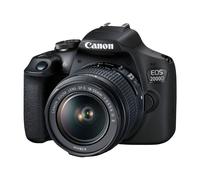 Canon EOS 2000D - Cámara digital - SLR - 24,1 MP - APS-C - 1080p / 30 fps - Zoom óptico 3x, objetivo EF-S 18-55 mm IS II, Wi-Fi, NFC nuevo