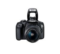 Canon EOS 2000D - Cámara réflex de 24.1 MP (CMOS, Escena inteligente automática, 9 puntos AF, filtros creativos, EOS Movie, Full HD LCD 3", WiFi/NFC) negro - Kit con objetivo EF-S 18-55mm IS II