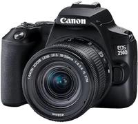 Canon EOS 250D - Cámara Digital (24,1 MP, 6000 x 4000 Pixeles, CMOS, 4K Ultra HD, Pantalla táctil) Negro - Kit con Cuerpo y EF-S 18-55IS STM