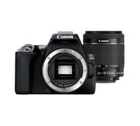 Canon EOS 250D Kit Cámara Réflex Digital SLR 24.1 MP CMOS APS-C + Objetivo EF-S 18-55mm f/3.5-5.6 IS III, 4K UHD, Pantalla Táctil, Negro