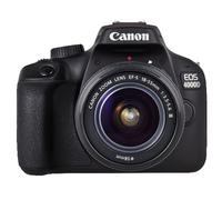 Canon EOS 4000D - Cámara digital - SLR - 18.0 MP - APS-C - 1080p / 30 fps - Zoom óptico 3x, lente EF-S 18-55 mm DC III - Wi-Fi - negra nuevo