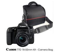 Canon Eos 77D Kit 18-55mm + Bolsa de cámara