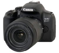 Canon EOS 850D - Cámara digital - SLR - 24,1 MP - APS-C - 4K / 30 fps - Zoom óptico 7,5x, objetivo EF-S 18-135 mm IS USM, Wi-Fi, Bluetooth, color negro nuevo