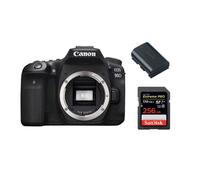 CANON EOS 90D Cuerpo+SANDISK Extreme Pro 256GB 170MB/s+Batería LP-E6N