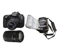Canon EOS 90D Doble Kit (18-55 f/3.5-5.6)(55-250 II) + Bolsa Kamkorda