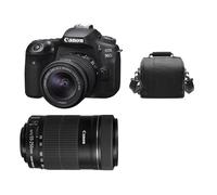 Canon Eos 90D Kit Ef-S 18-55Mmf3.5-5.6 Is Stm+Ef-S 55-250Mm Is Stm+Bolsa