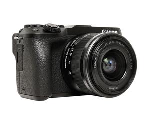 Canon EOS M6 Mark II - Cámara digital - sin espejo - 32,5 MP - APS-C - 4K / 30 fps - Zoom óptico 3x, objetivo EF-M 15-45 mm IS STM - Wi-Fi, Bluetooth - negra nuevo