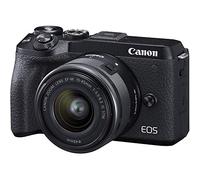 Canon EOS M6 Mark II - Cámara Mirrorless de 32.5 MP, Negro - Kit Cuerpo con Objetivo EF-M 15-45mm f/3.5-5.6 IS STM y Visor electrónico EVF-DC2
