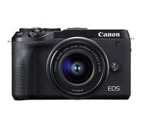 Canon EOS M6 Mark II - Cámara Mirrorless de 32.5 MP, Negro - Kit Cuerpo con Objetivo EF-M 15-45mm f/3.5-5.6 IS STM y Visor electrónico EVF-DC2