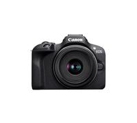 Canon EOS R100 Cámara Mirrorless 24,1MP + RF-S 18-45mm + RF-S 55-210mm | Para principiantes en fotografía; sensor de 24,1 megapíxeles para imágenes nítidas, kit con teleobjetivo RF-S 55-210mm IS STM