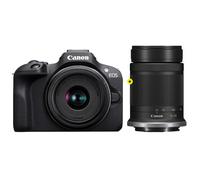 Canon EOS R100 + RF-S 18-45mm F4.5-6.3 IS STM + RF-S 55-200mm F5-7.1 IS STM Kit MILC 24,1 MP CMOS 6000 x 4000 Pixeles Negro