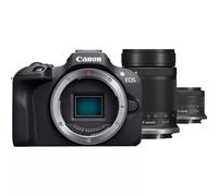 Canon EOS R100 + RF-S 18-45mm F4.5-6.3 IS STM + RF-S 55-200mm F5-7.1 IS STM Kit MILC 24,1 MP CMOS 6000 x 4000 Pixeles Negro
