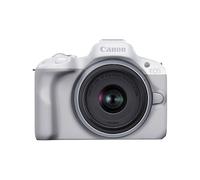 Canon EOS R50, White + RF-S 18-45mm F4.5-6.3 IS STM Kit MILC 24,2 MP CMOS 6000 x 4000 Pixeles Blanco