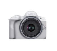 Canon EOS R50 Camera de vlogging sin espejo (blanco) con RF-S18-45 mm F4.5-6.3 es lente STM 24.2 MP 4K Video Sujeto Deteccin y seguimiento Conex