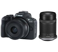 Canon EOS R50 Mirrorless Negra Con Lente RF-S 18-45mm Y RF-S 55-210mm