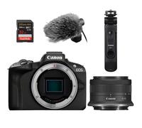 Canon EOS R50 negra + RF-S 18-45mm Content Creator Kit | ✅5 años de garantia
