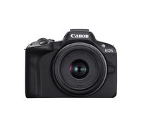 Canon EOS R50 sin espejo Vlogging Cámara (Negro) w/RF-S18-45mm F4.5-6.