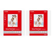 Canon GP-501 Glossy Photo Paper - Papel fotográfico (100 x 150 mm, 4x6") 10 hojas (Paquete de 2)