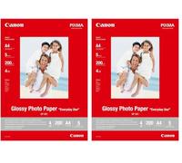 Canon GP-501 - Papel fotográfico para impresión (A4, 5 hojas) (Paquete de 2)