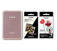 Canon Impresora fotográfica Zoemini Impresiones instantáneas | Tamaño de Bolsillo, sin Necesidad de Tinta y con conexión Bluetooth para Dispositivos Inteligentes - Oro Rosa