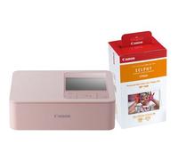 Canon Impresora Selphy CP1500 + Papel RP-108 10x15 (108 hojas) rosa