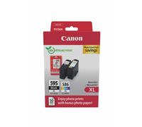 Canon Ink - PG-595 XL/CL-586 XL Genuine Printer Ink Cartridge - Prints Up to 300