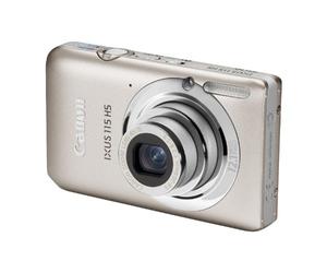 Canon IXUS 115 HS - Cámara Digital Compacta 12.1 MP (3 Pulgadas LCD, 4X Zoom Óptico) - Plata (Importado)