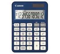 Canon KS-125KB-BL, calculadora científica, adecuada para la escuela y los negocios, batería de doble potencia, cálculos de impuestos y gran función total, gran pantalla vertical en ángulo
