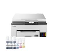 Canon MAXIFY GX1050 - Impresora de inyección de tinta MegaTank inalámbrica a color 3 en 1 recargable, impresión A4, copia, escaneo, Wi-Fi, Cloud Link, conectividad Ethernet, impresora de oficina en