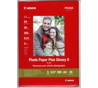 Canon Papel Fotografica Glossy II Inkjet 20 Hojas A4 265G/M2