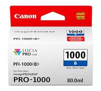 Canon PFI-1000 cartucho de tinta Original Azul - Cartucho de tinta para impresoras (Original, Azul, Tinta a base de pigmentos, Canon, Canon imagePROGRAF PRO-1000, Impresión por inyección de tinta)