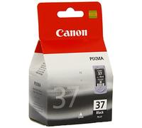 Canon PG-37 Cartucho de tinta original Negro para Impresora de Inyeccion de tinta Pixma MP140-MP190-MP210-MP220-MP470-iP1800-iP1900-iP2500-iP2600