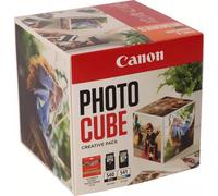 Canon + 13x13 cm Fotopapier 40 Blatt Value Pack negro / varios colores Original PG-540+CL-541 Photo Cube Creative Pack