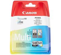 Canon PG-540+CL-541 tinta original Negro y Tricolor para Impresora Inyeccion tinta Pixma MG2150-2155-2250-2255-3150/55-3250/55-3550-3650-3650S-4150-4250-MX375-395-435-455-475-515-525-535S-TS5150-5151