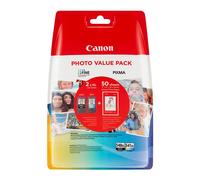 Canon PG-540L + CL-541XL, Cartuchos de Tinta Original, 1 Cartucho de Tinta Independiente en Color Negro y 1 Cartucho Multicolor, Incluye 50 Hojas Papel Fotográfico 4 x 6