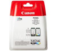 Canon PG-545+CL-546 Multipack tinta Negro y Tricolor Impresora Inyeccion tinta PiXMA MG2150-2155-2250-2255-3150/55-3250/55-3550-3650-3650S-4150-4250-MX375-395-435-455-475-515-525-535S-TS5150-5151