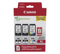 Canon 8286B015 cartucho de tinta 3 pieza(s) Original Alto rendimiento (XL) Negro, Cian, Magenta, Amarillo