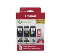 Canon 3712C012 cartucho de tinta 3 pieza(s) Original Alto rendimiento (XL) Negro, Cian, Magenta, Amarillo