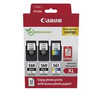 Canon 3712C012 cartucho de tinta 3 pieza(s) Original Alto rendimiento (XL) Negro, Cian, Magenta, Amarillo