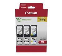 Canon PG-575XL + CL-576XL Fine Cartuchos de Tinta Original Multipack | 15ml + 12.6ml Tinta negra y de color auténtica alto rendimiento - para PIXMA TS3550i, TR4750i, TR4751i, TS3551i y más!
