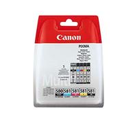 Canon Tinta PGI-580/CLI-581 Multipack para TS6150/TS8150/TR7550/TR8550 Negro Amarillo Cian Magenta